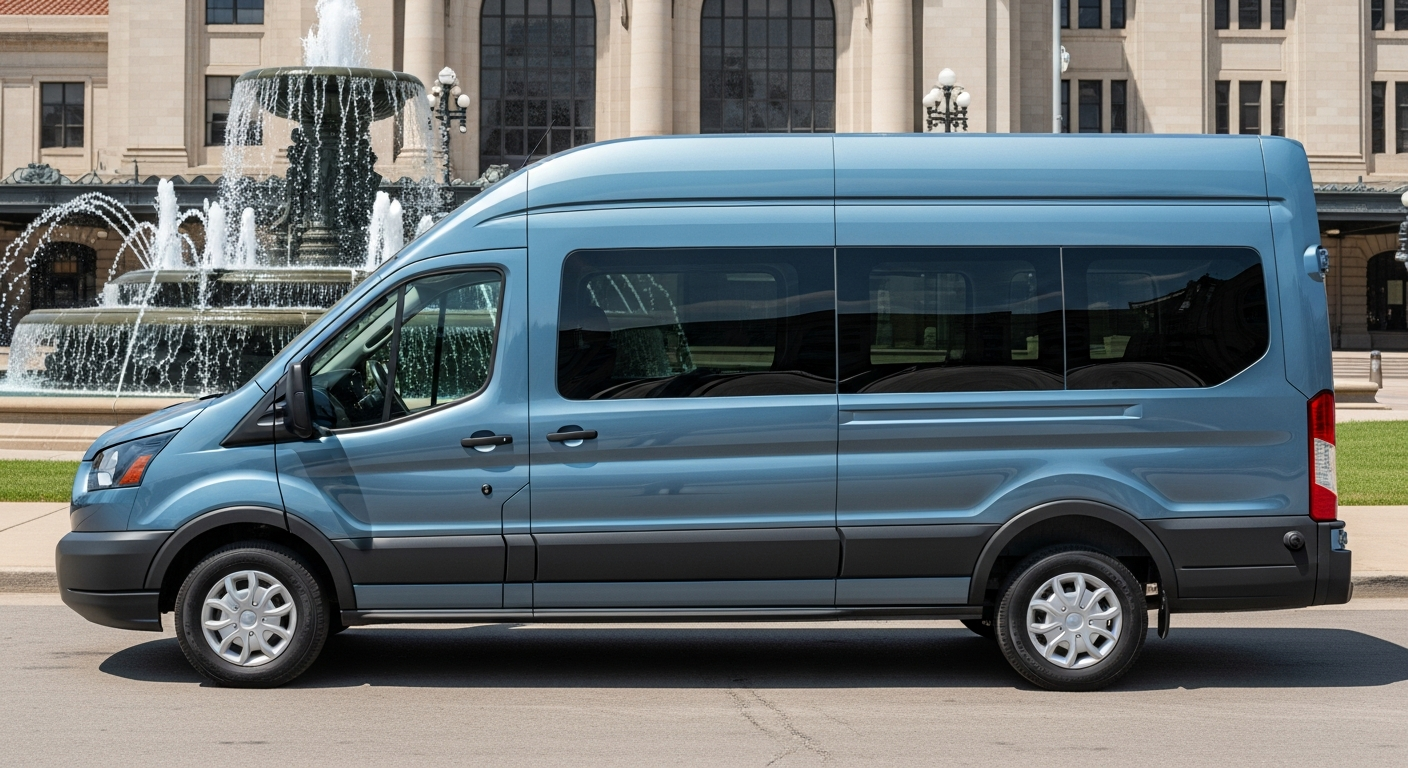 Ford Transit 350 HD — front three-quarter view
